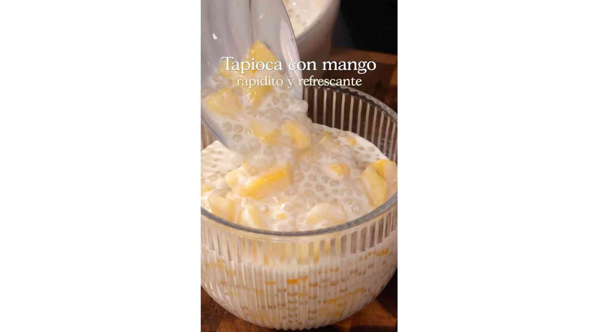 Fresh Mango Tapioca.