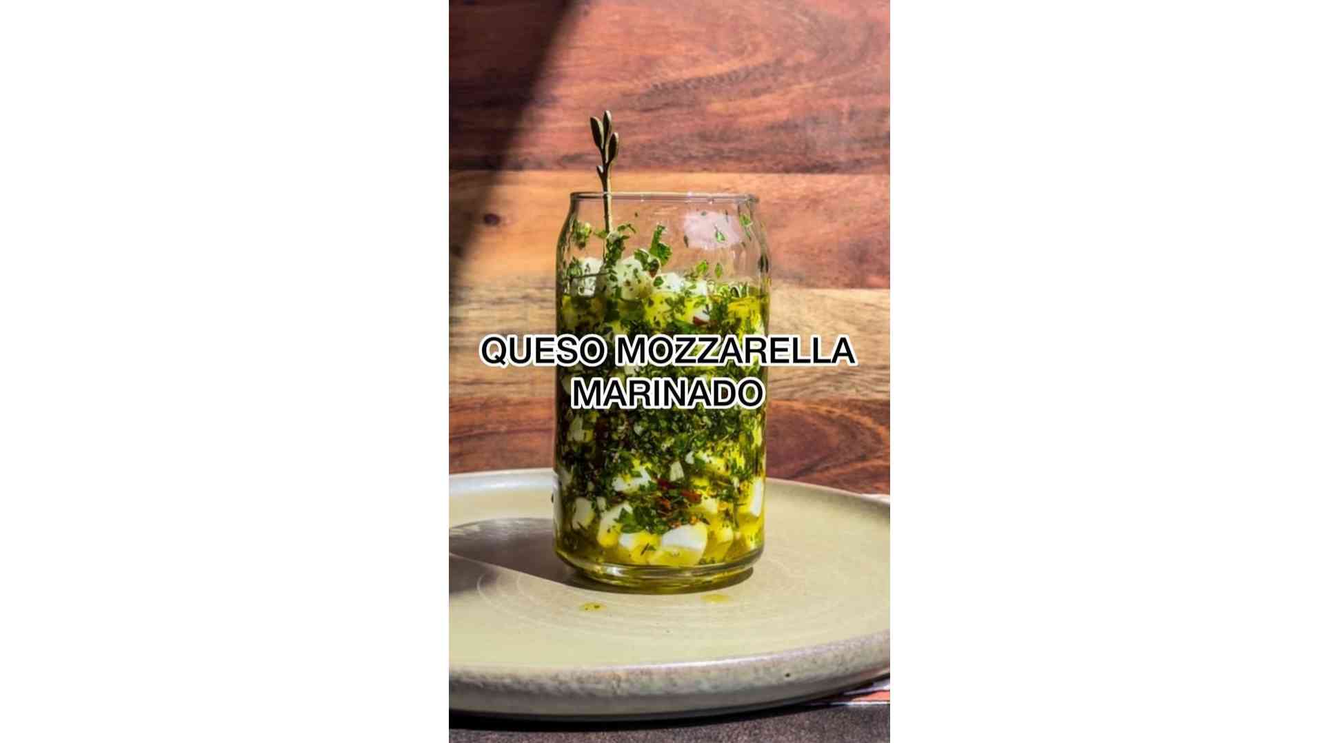 Marinated Mozzarella Cheese.