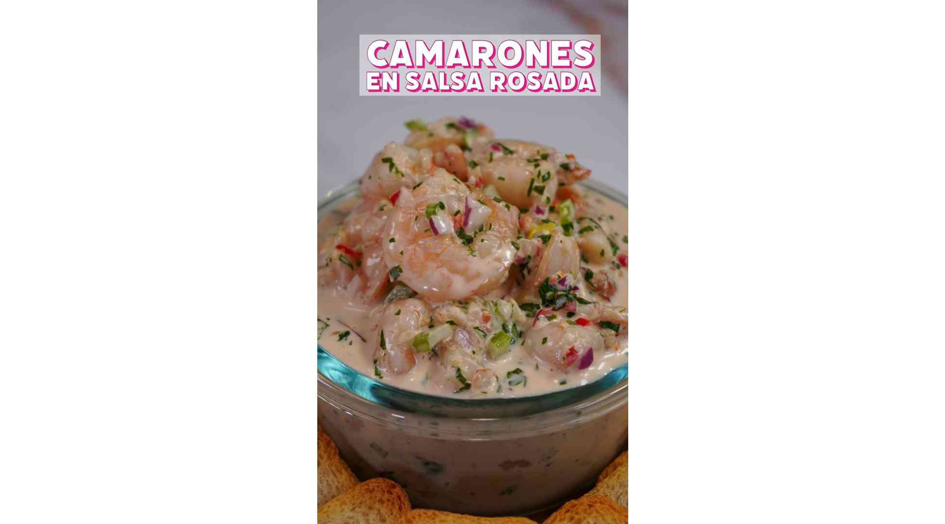 Shrimps in Pink Sauce.