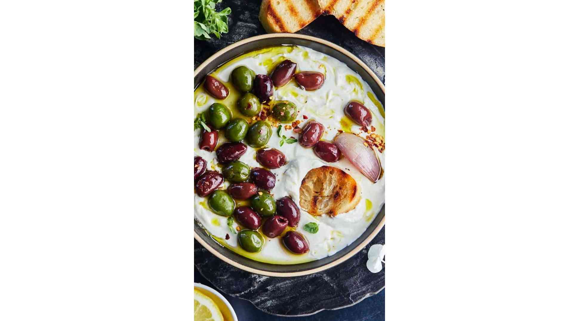 This Roasted Olives and Whipped Feta