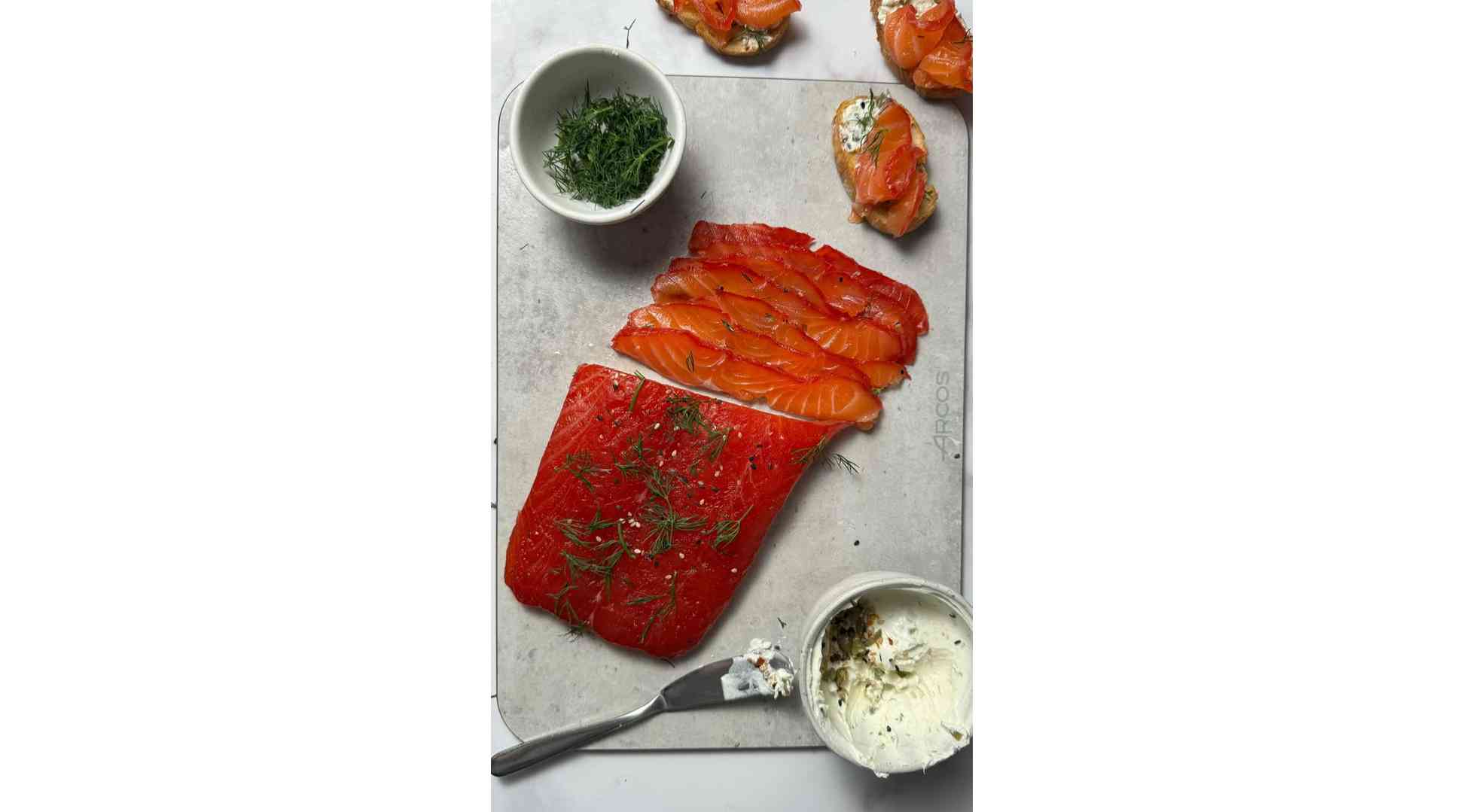 Gravlax with beet and orange