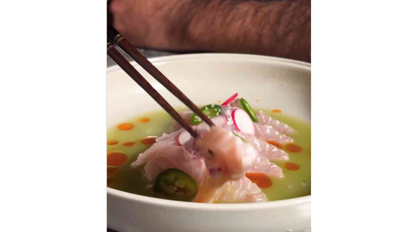 JACK MACKEREL TIRADITO WITH KIWI