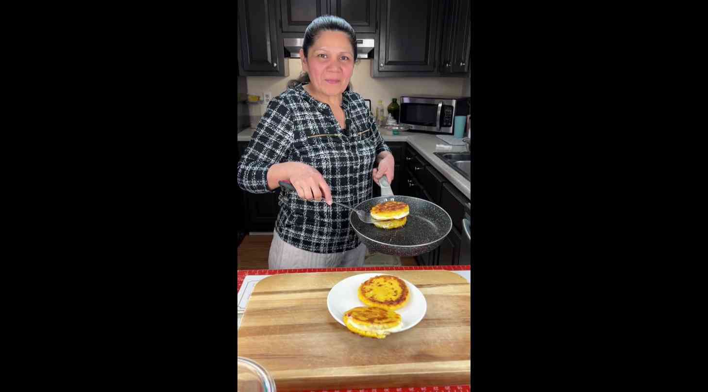 Arepas de maiz y queso