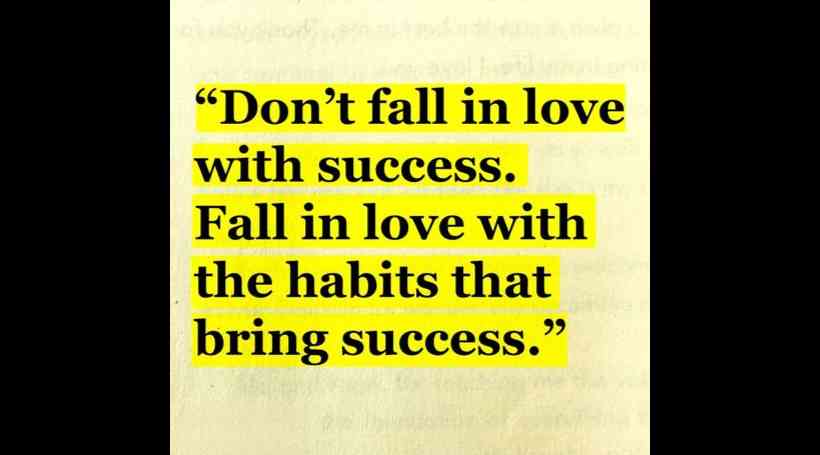 First you create your habits, and then your habits create you.