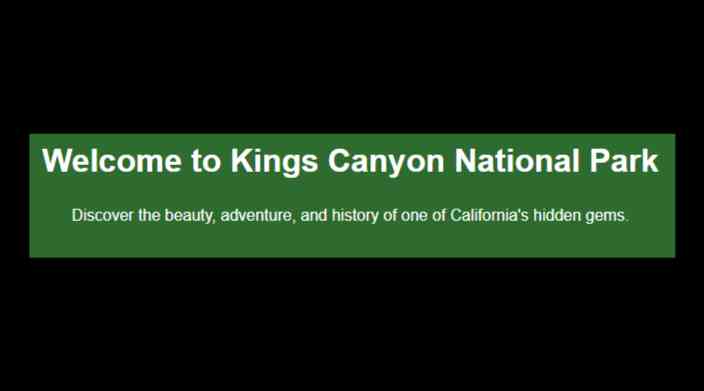 Kings Canyon National Park