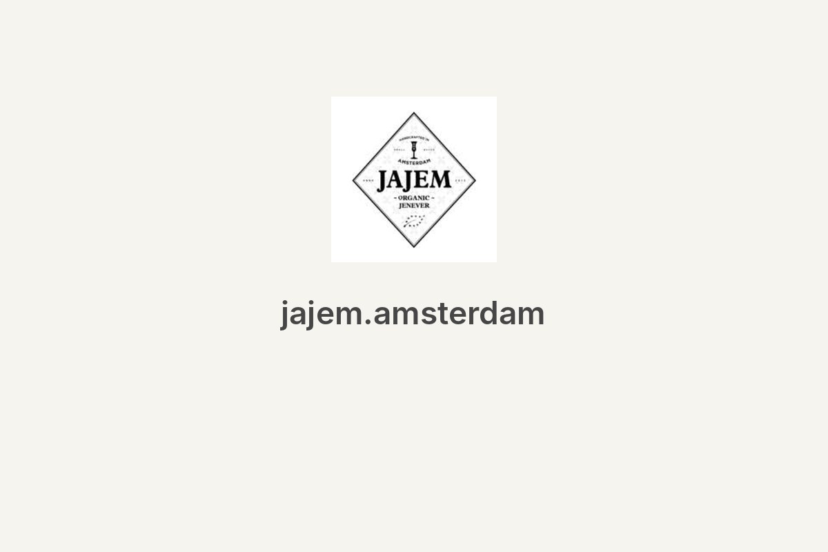 Jenever, jong. Sterk karakter, zachte smaak. Jajem Amsterdam vloeit het feestje!