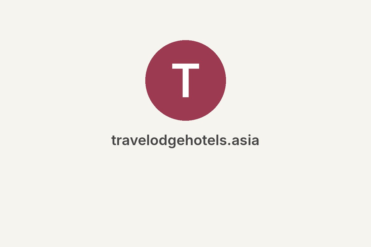 Hotels in Asia | Travelodge Hotels Asia Official Site
