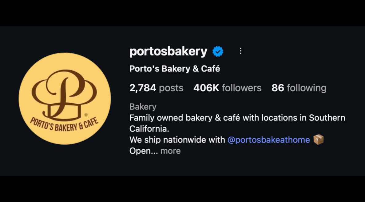 Porto's Bakery & Café (@ portosbakery ) • Instagram photos and videos