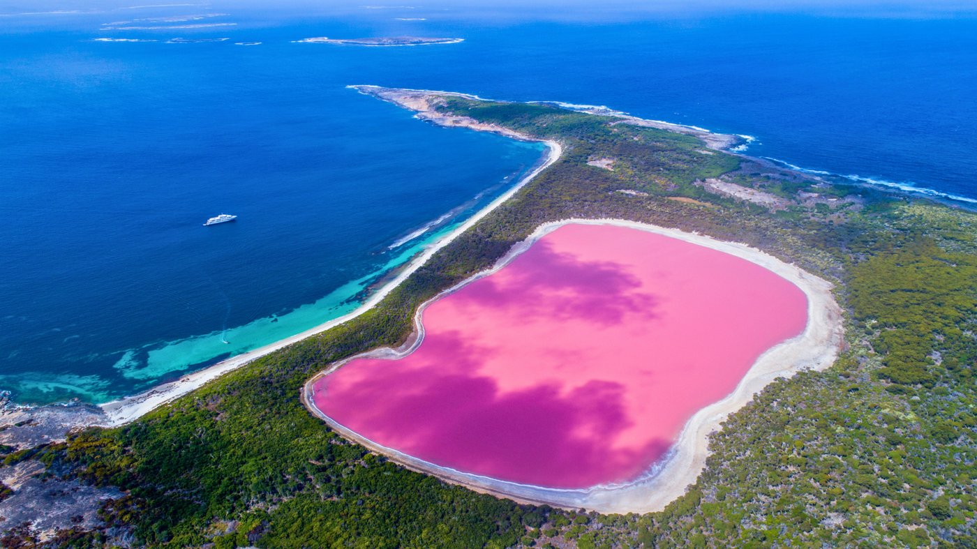 Australia's largest pink lake is one of the world's most 'otherworldly' destinations