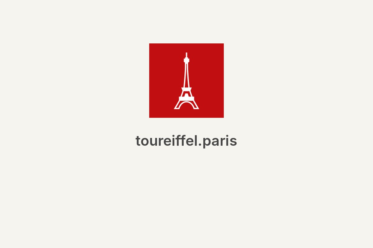 The OFFICIAL Eiffel Tower website: tickets, news, info...