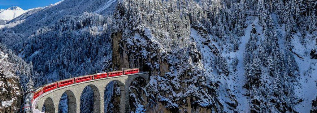 Bernina Express Scenic Train Route