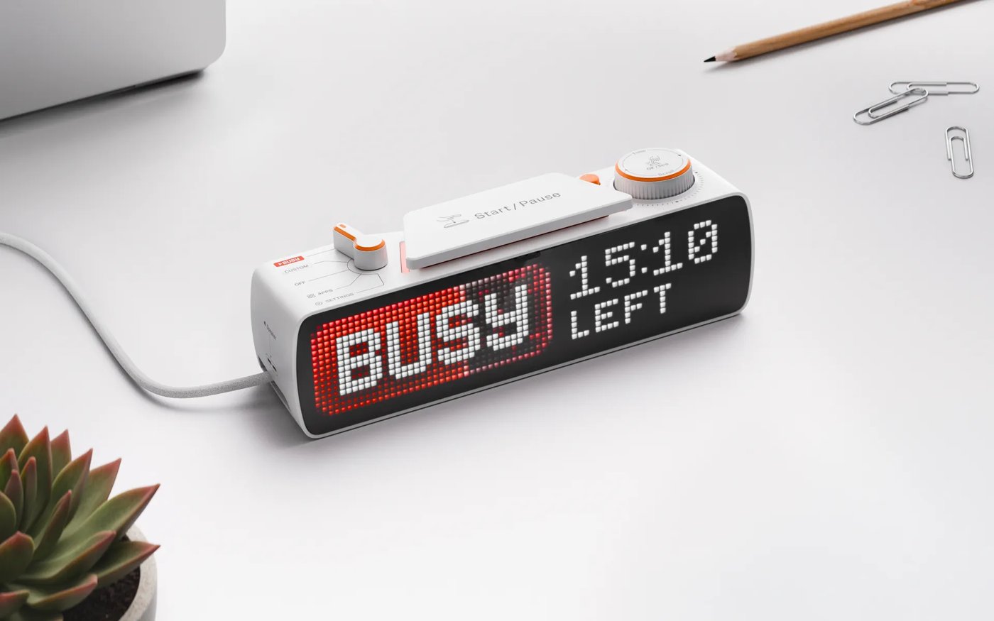BUSY Bar — Productivity Multi-tool Device with an LED pixel screen
