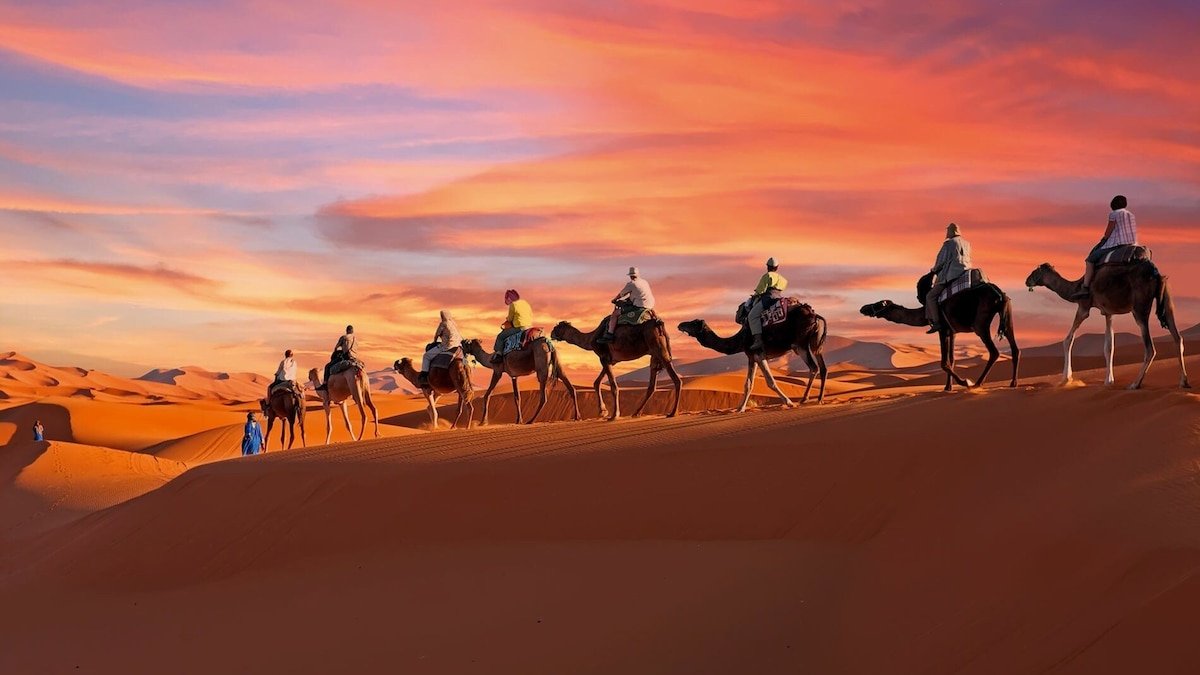 Journeying along an ancient trading route in the Moroccan Sahara