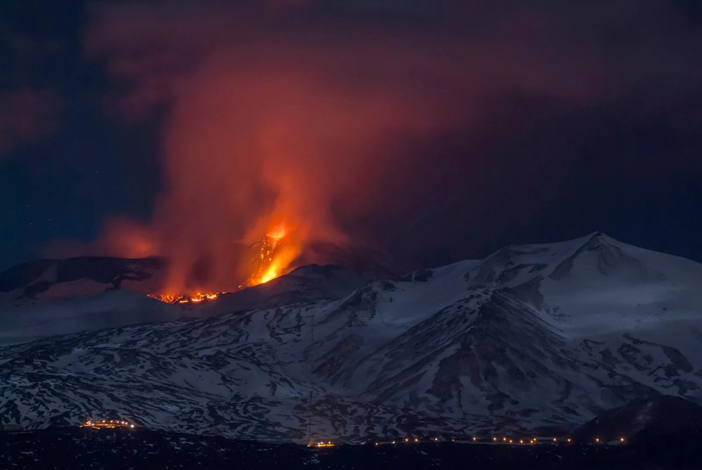 High-Pressure Pockets Cause Fiery Blast at Mount Etna