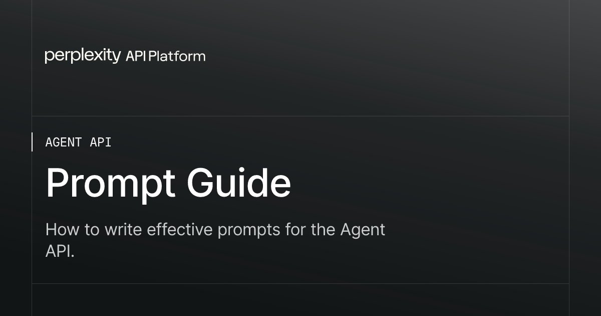 Prompt Guide - Perplexity