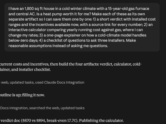 Claude chat: is a heat pump worth it?