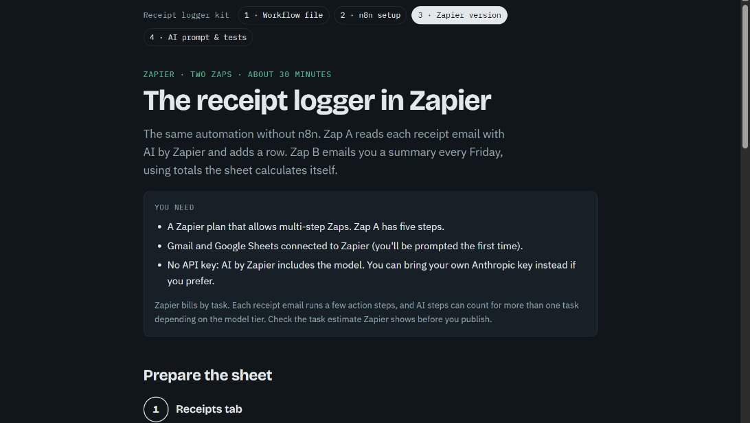 The Zapier version