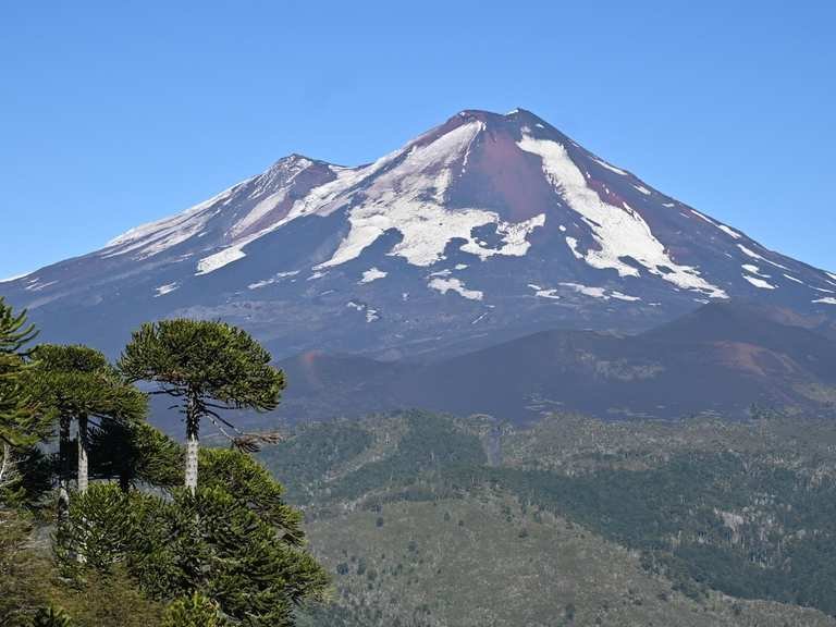 View of Llaima Volcano from Mirador Sierra Nevada
