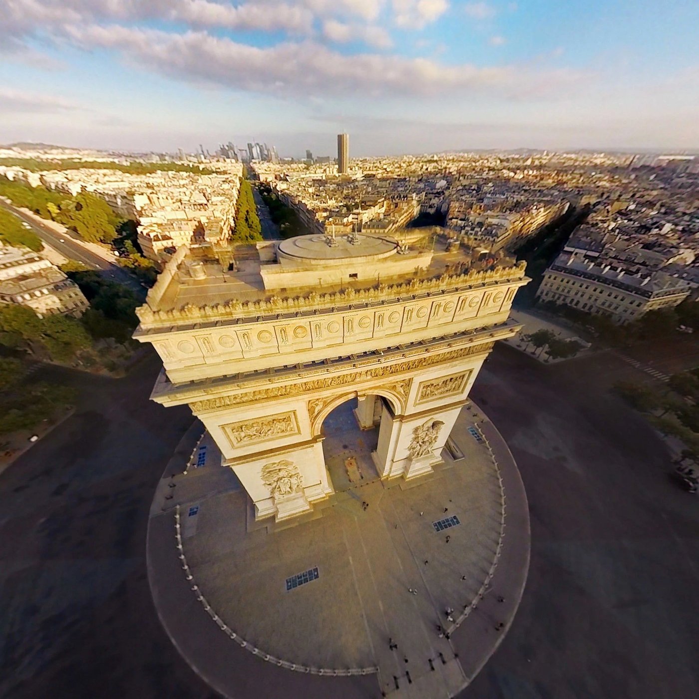 The Arc de Triomphe