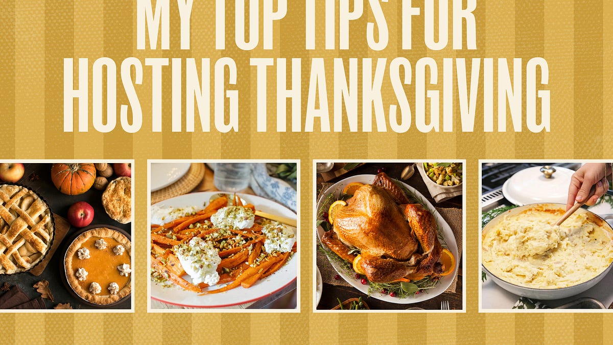 a gameplan for hosting thanksgiving